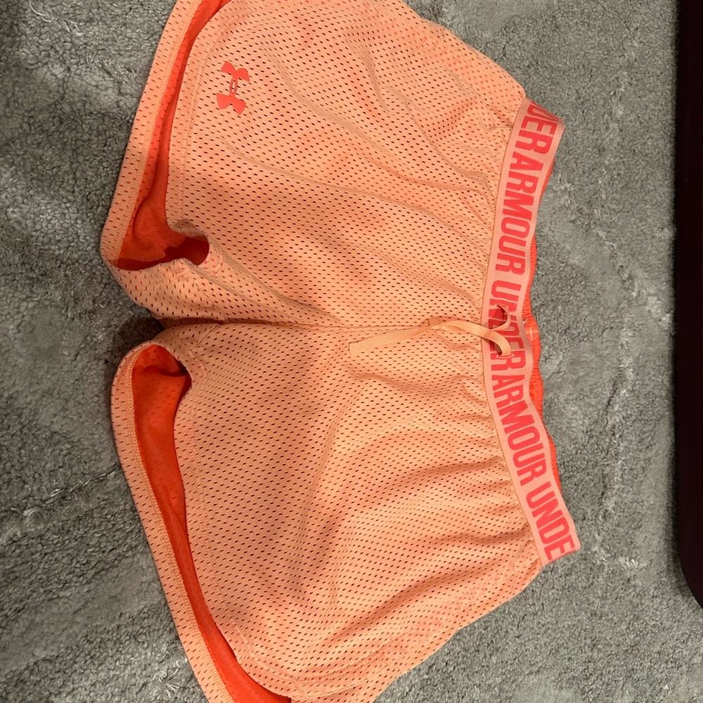 Under Armour Women's Peach Athletic Shorts